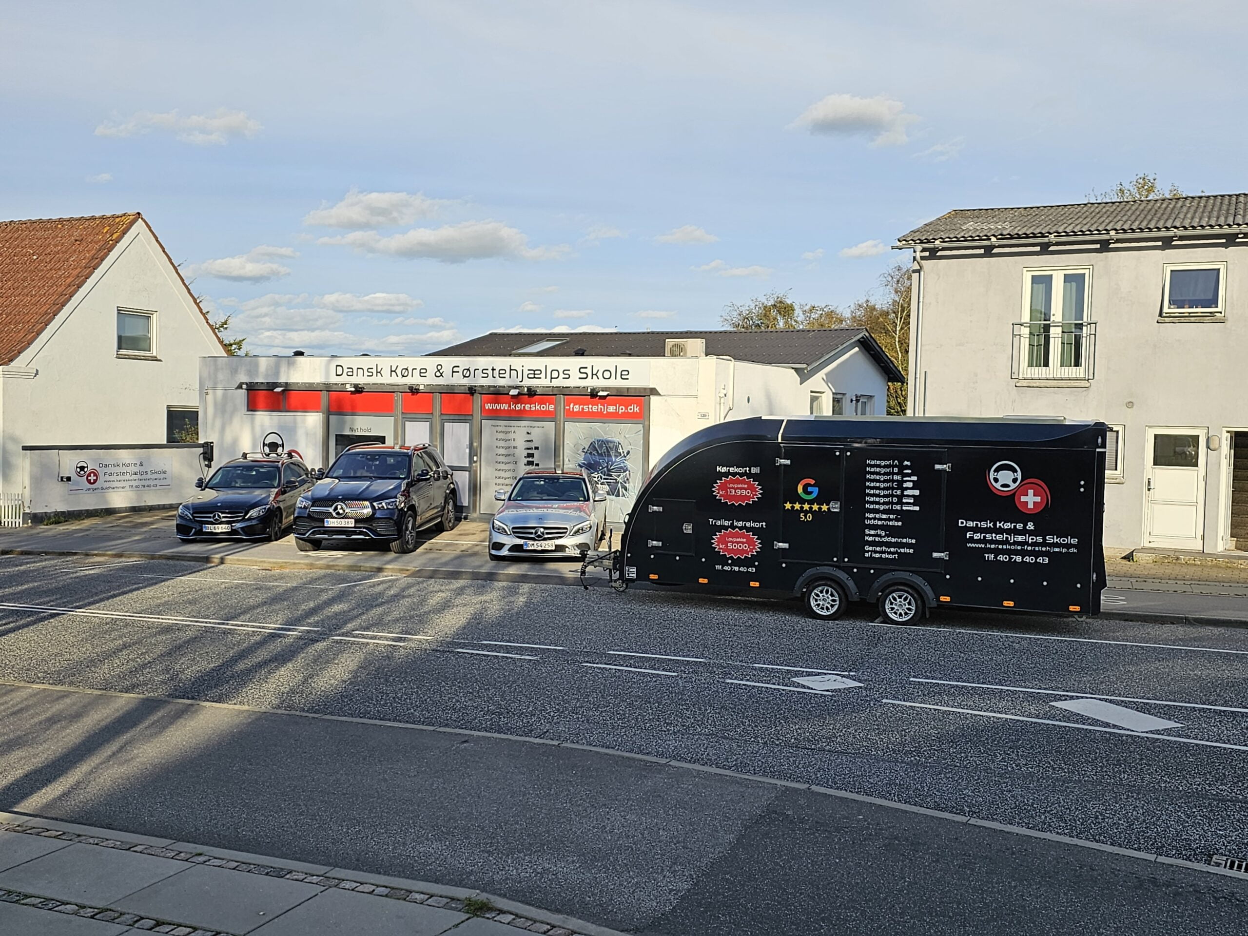 Kørekortelever i skolens lokaler i Aalborg 